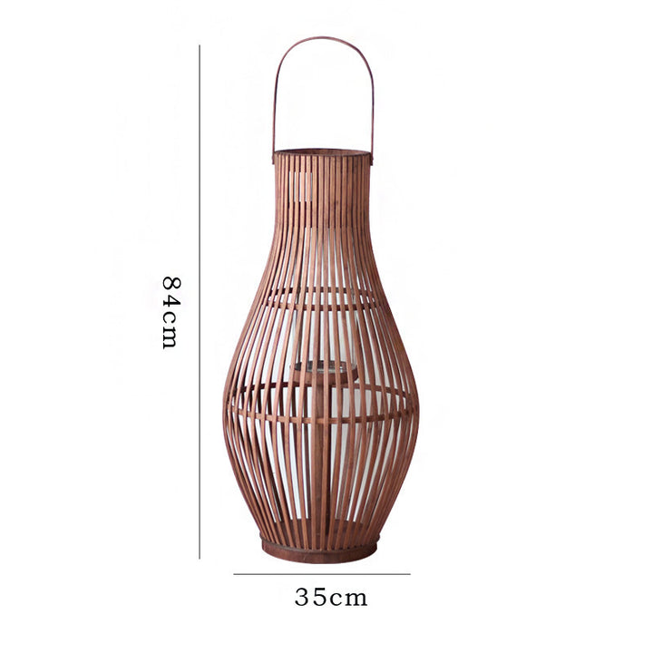 Elegante Rattan-Laterne Karnz