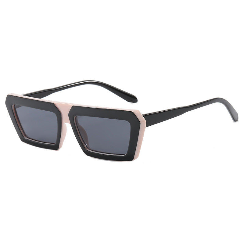 Damen modische Sonnenbrille mit markantem eckigen Rahmen und polarisierenden Gläsern Karnz
