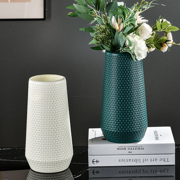 Texturierte Gewebte Dekorative Vase Karnz