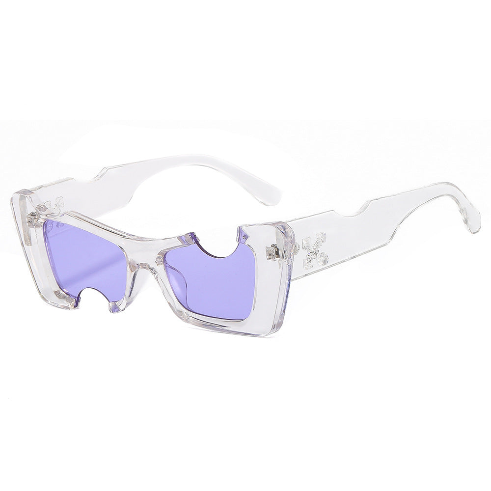 Damen futuristische Designer-Sonnenbrille Karnz