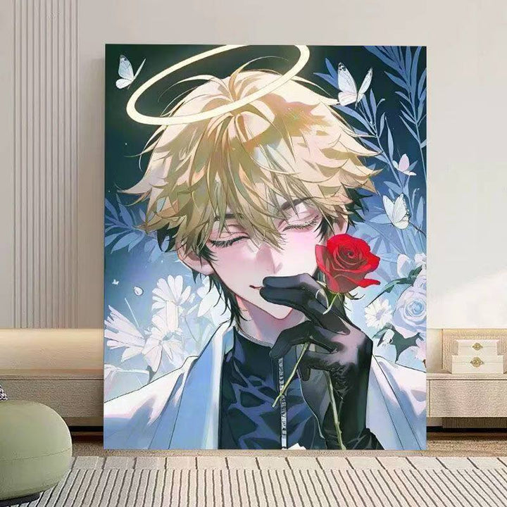Künstlerischer Anime-inspirierter Wandkunstdruck Karnz