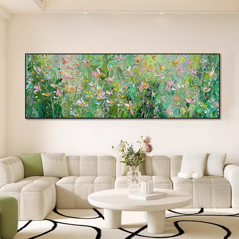 Elegante florale Landschaft Leinwandkunst