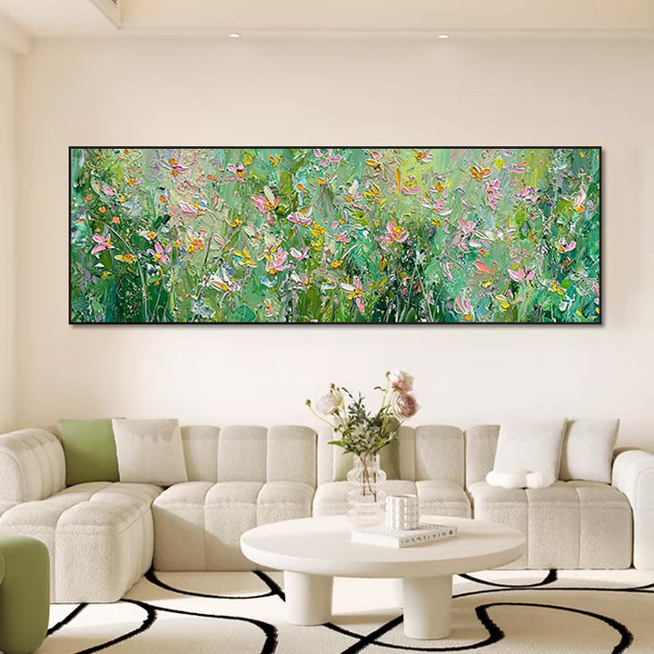 Elegante florale Landschaft Leinwandkunst