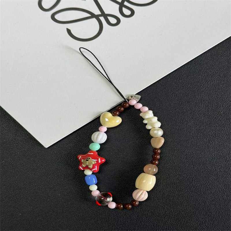 Festive Beaded Charm Handy Lanyard Karnz