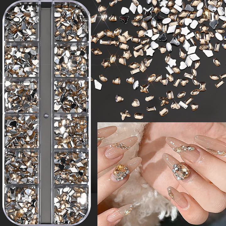 Nagelkunst Dekorative Edelsteinset