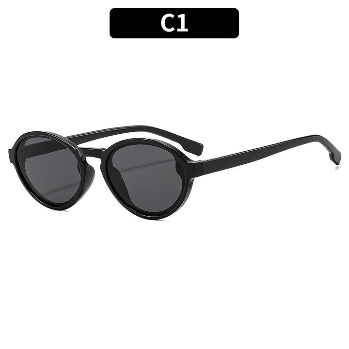 Vintage-inspirierte elegante ovale Sonnenbrille