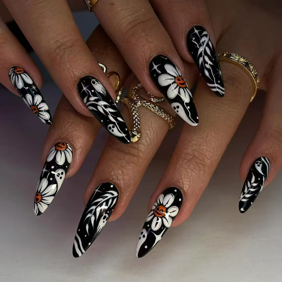 Gothic Floral Nail Art Set
