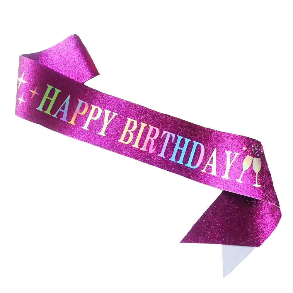 Damen Funkenkrone mit „Happy Birthday“ Schriftzug Karnz