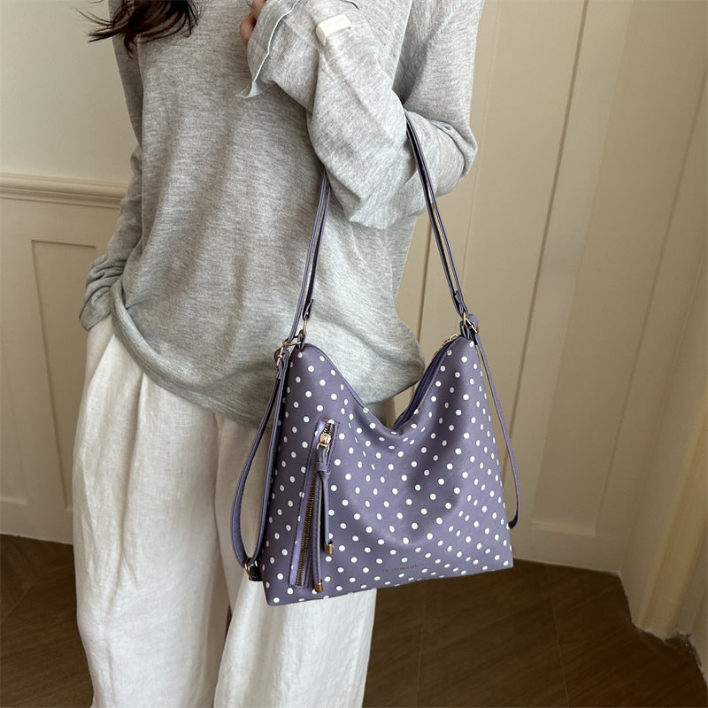 Polka Dot Fashion Schultertasche