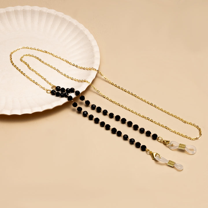 Elegante Perlen Brillen Kette Karnz