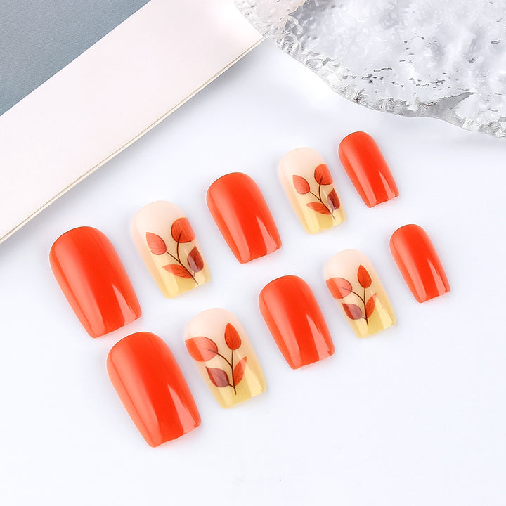 Herbst-Themen Press-On Nagelkunst Set Karnz