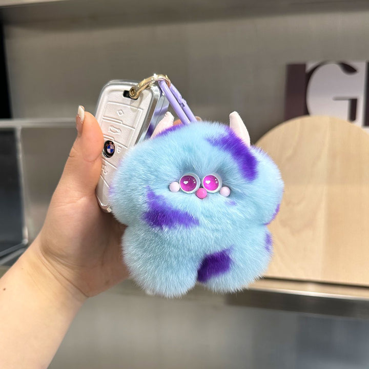 Flauschige Charakter Schlüsselanhänger Charm Karnz