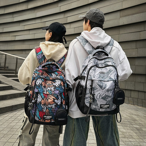Grafikdesign Multi-Pocket Rucksack Karnz