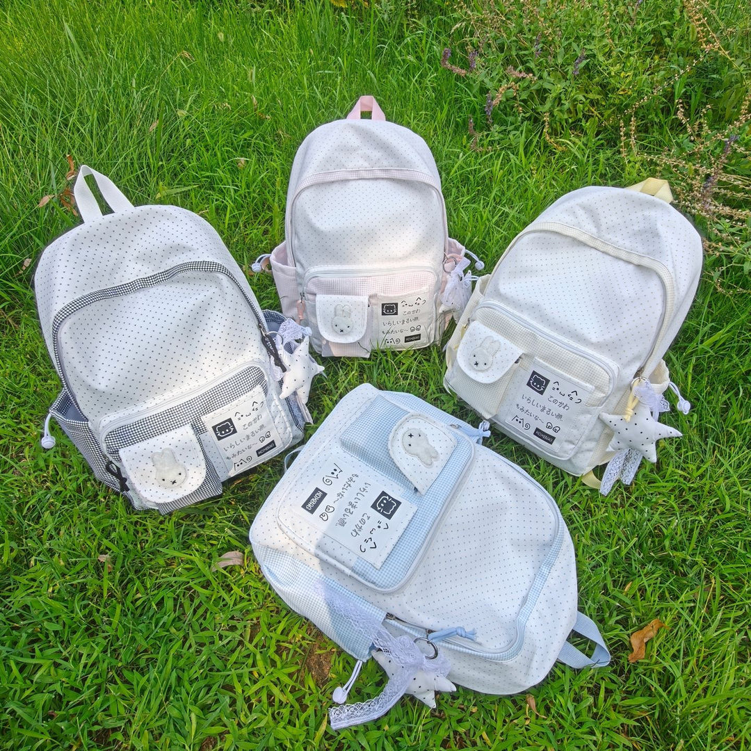Verspielt gepunkteter Rucksack Karnz
