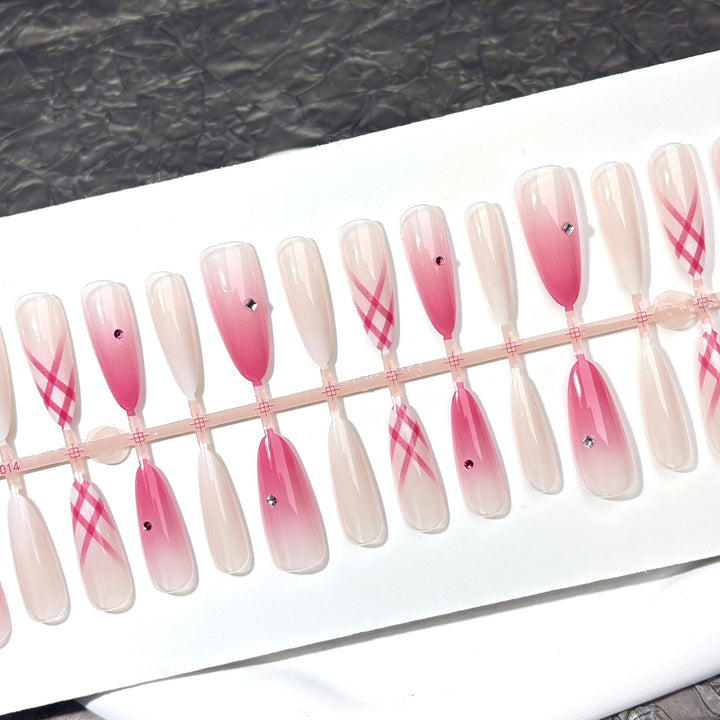 Elegantes Ombre Press-On Nagelkunstset
