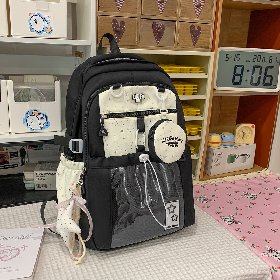 Stylischer Multifunktions-Rucksack mit gepolsterten Gurten Karnz