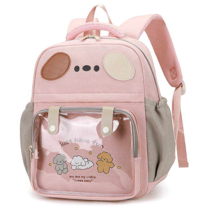 Rucksack mit Transparentem Fach und Verspieltem Design Karnz
