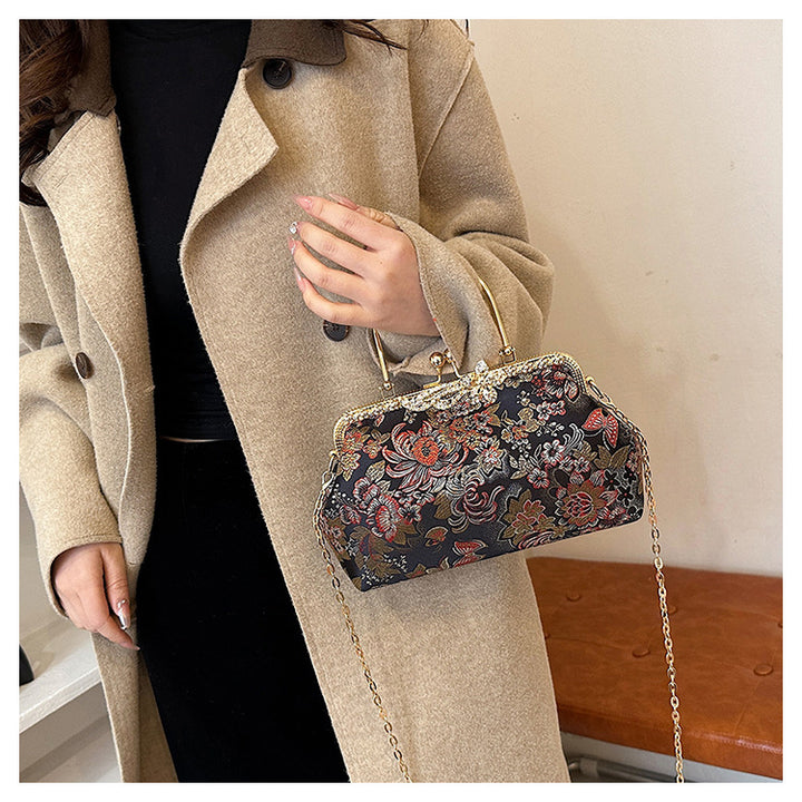 Vintage Blumige Abendtasche