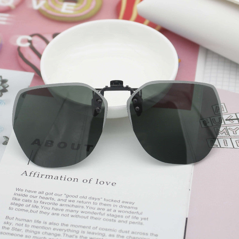 Damen modische Oversized-Sonnenbrille mit eckigem Design Karnz