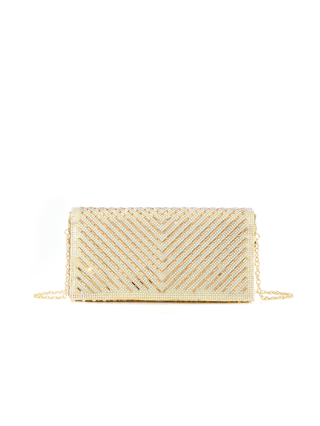 Perlenverzierte Abend-Clutch