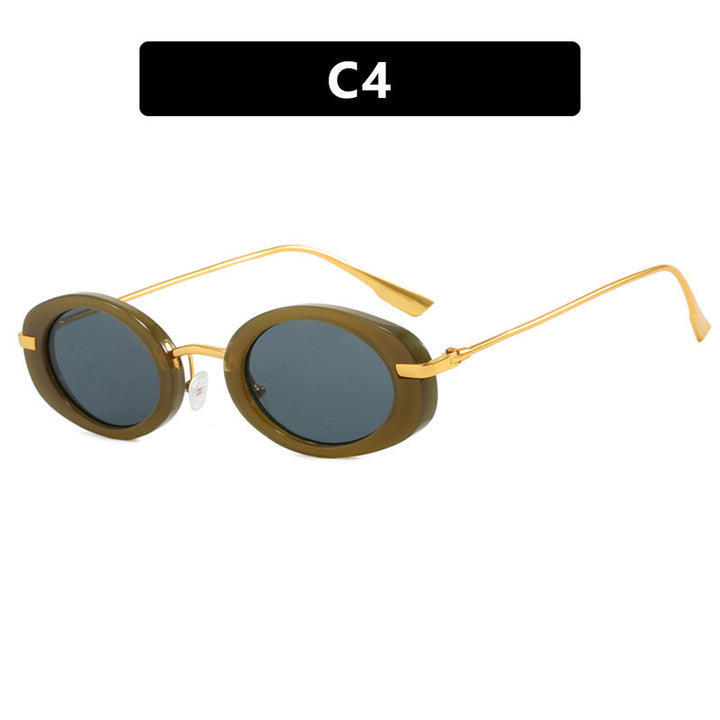 Damen modische Sonnenbrille im eleganten Ovaldesign Karnz