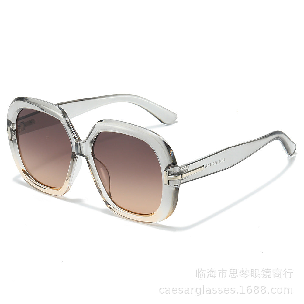 Oversized Schildpatt-Sonnenbrille Karnz
