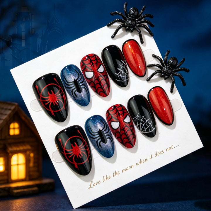 Spider-Themen Druck-Nagelkollektion