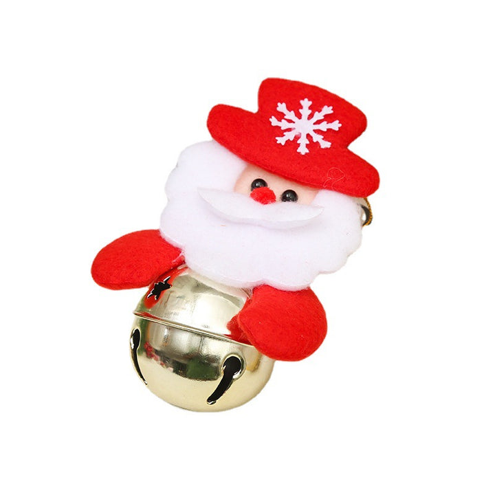 Festliche Weihnachtsglocke mit Santa-Motiv Karnz