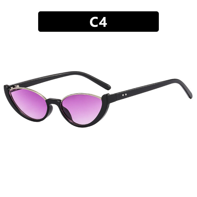 Damen Cat-Eye Sonnenbrille mit verspiegelten Gläsern und elegantem Rahmen Karnz