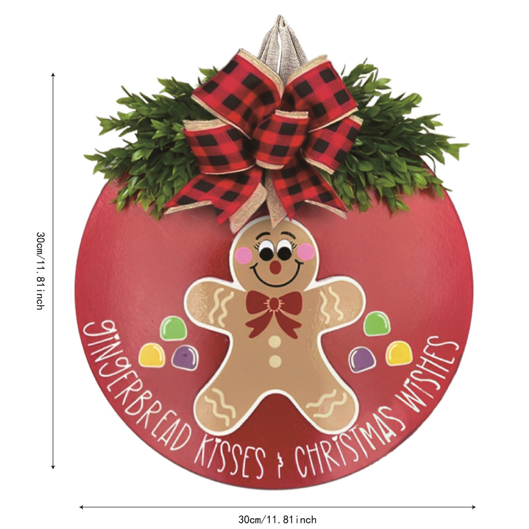 Festliche Lebkuchen-Themen Weihnachtskranz