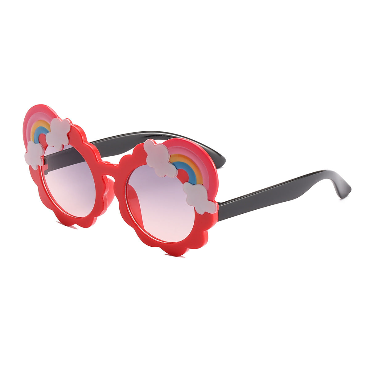 Damen designorientierte Sonnenbrille mit blütenförmigem Rahmen Karnz