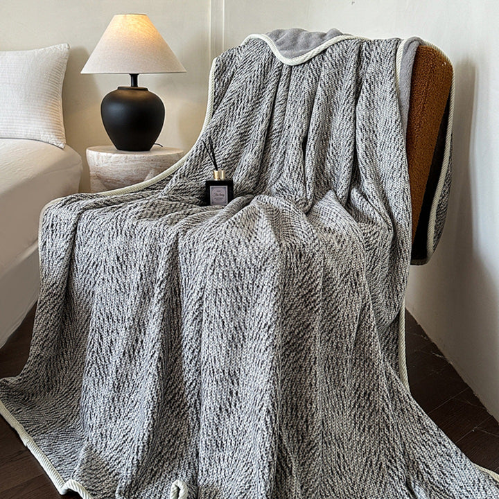 Texturiertes Strickfleece-Decke Karnz