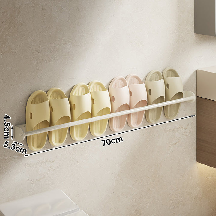 Wandmontierte Einschubschiene für Hausschuhe und Sandalen Organizer