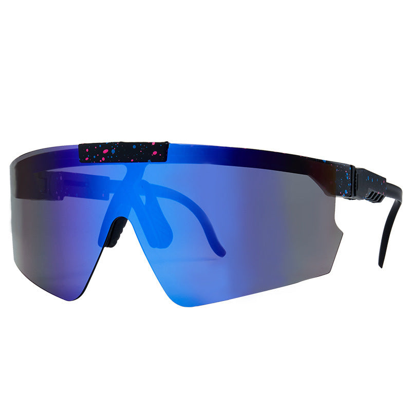 Damen Sport-Sonnenbrille im modernen Design mit großflächigen Gläsern Karnz