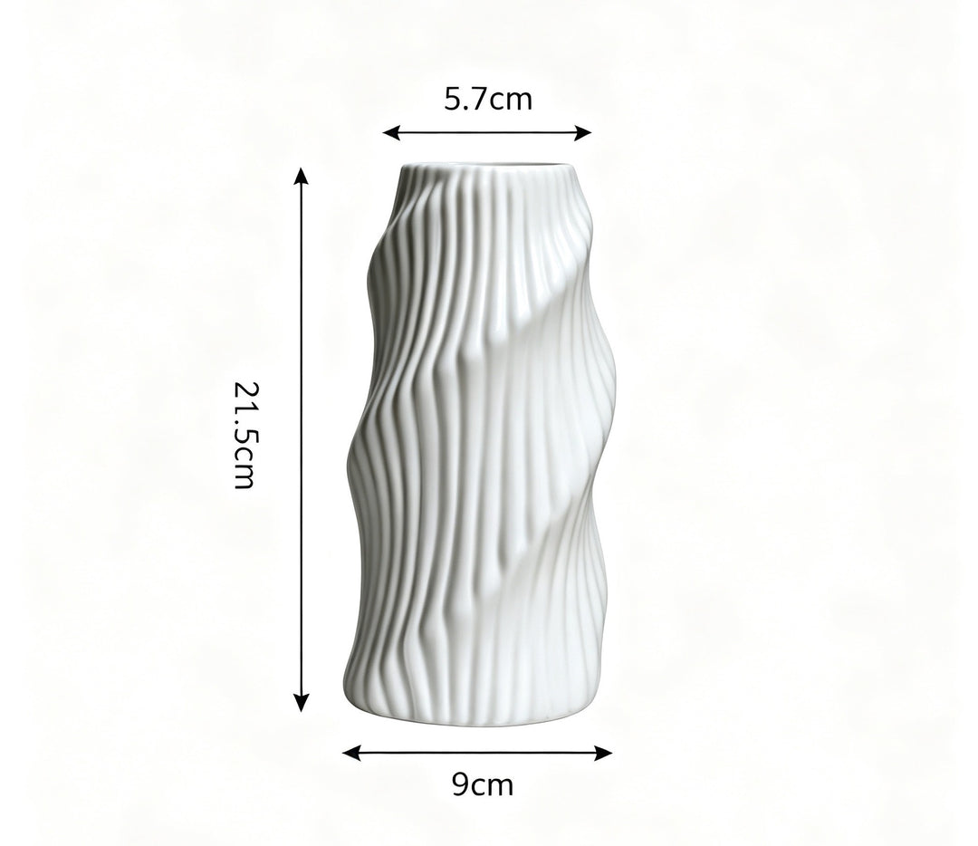 Abstract Textured Decorative Vase Karnz