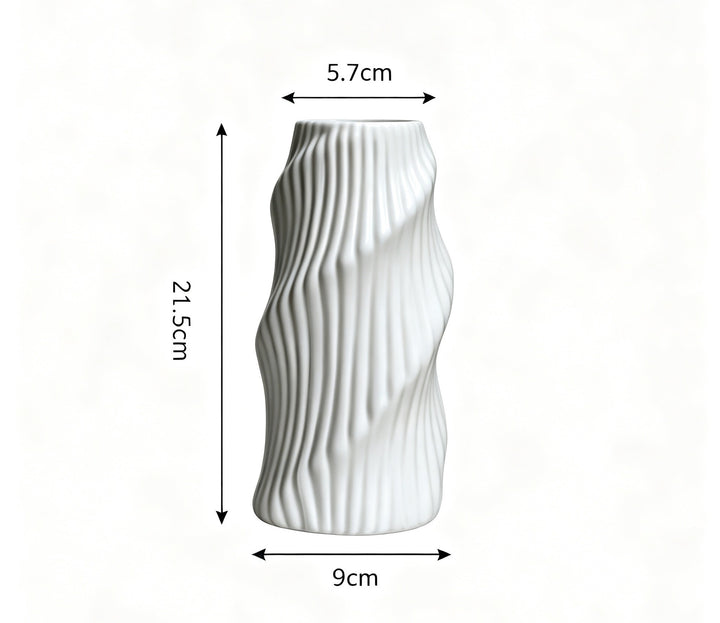 Abstract Textured Decorative Vase Karnz