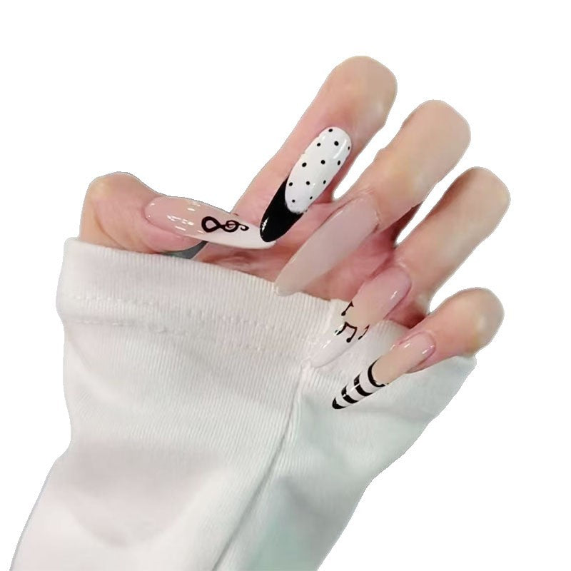 Musikalische Noten Themen Press-On Nagelkunst Set Karnz