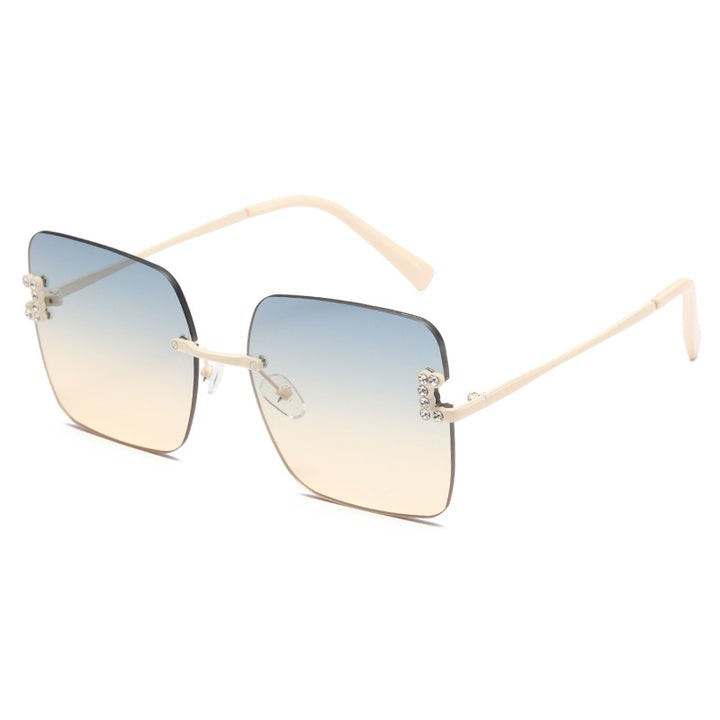 Damen modische quadratische Sonnenbrille mit zarten Designdetails Karnz