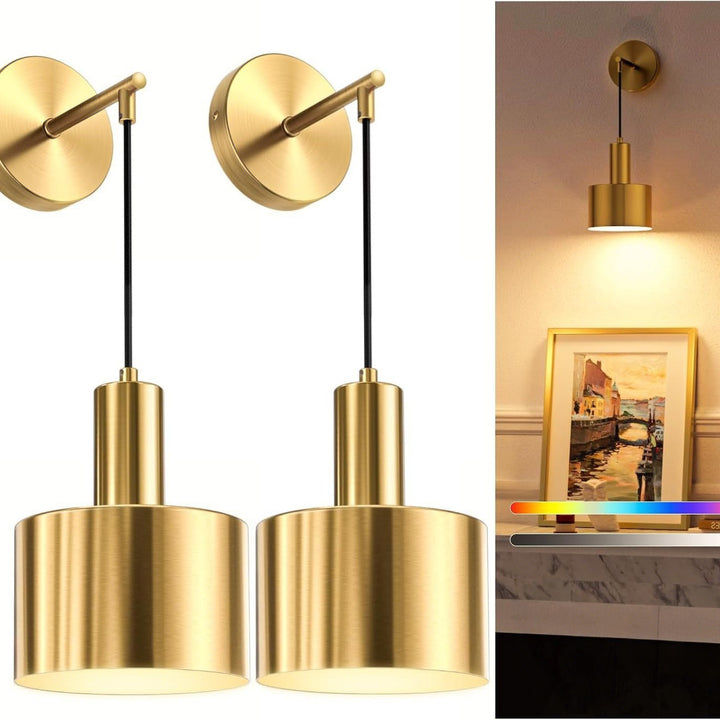 Stylische Gold Pendelleuchte