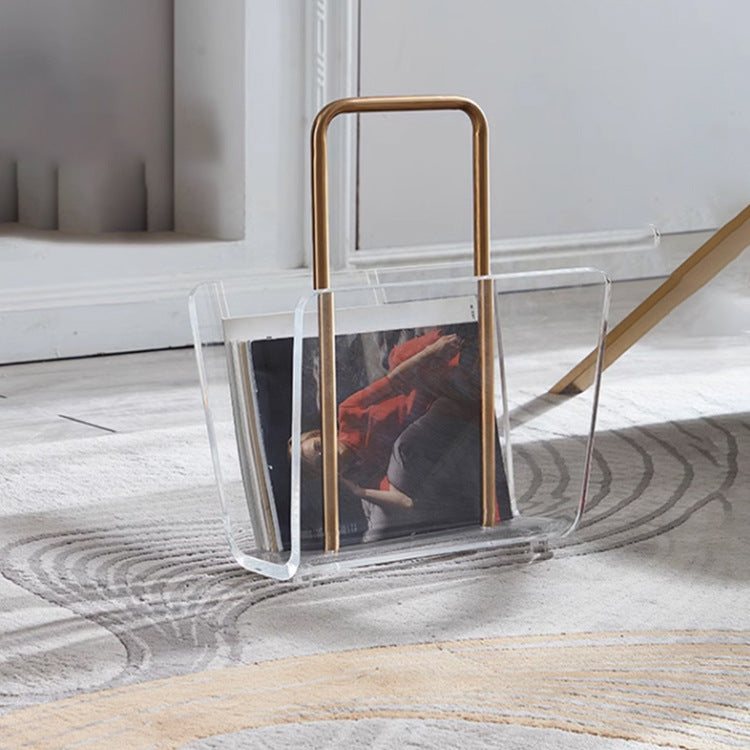 Stylischer klarer Acryl-Zeitschriftenhalter