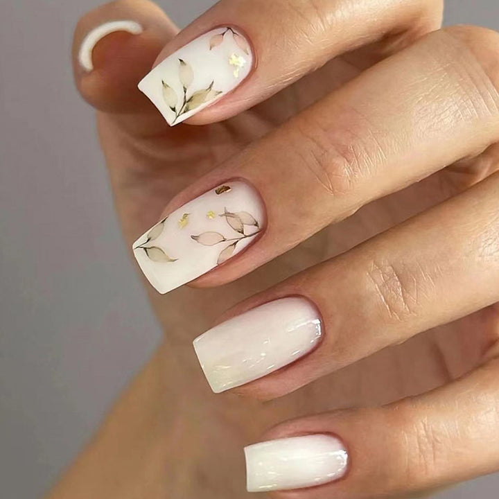 Botanische Press-On Nagelkunst Karnz