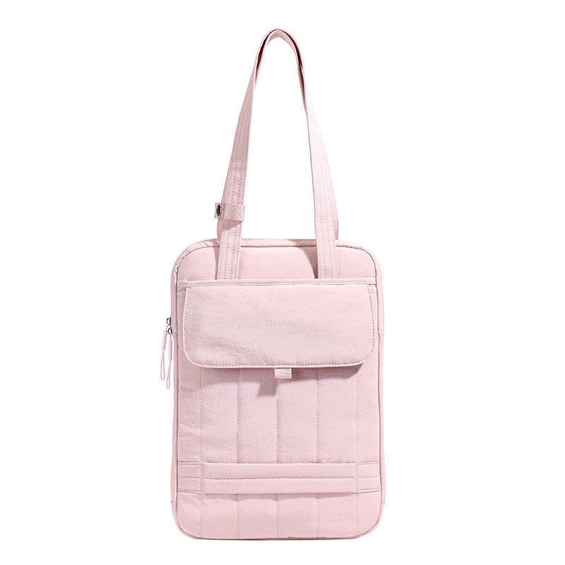 Strukturiertes gestepptes Laptop Tote Bag Karnz