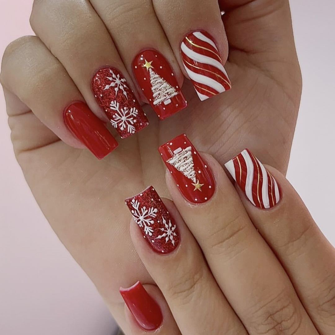 Festliches Winter-Themen Nagelkunstset Karnz