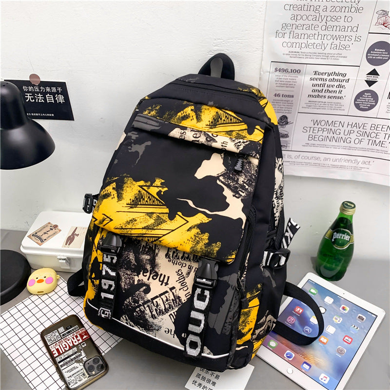 Urban Graffiti Print Rucksack