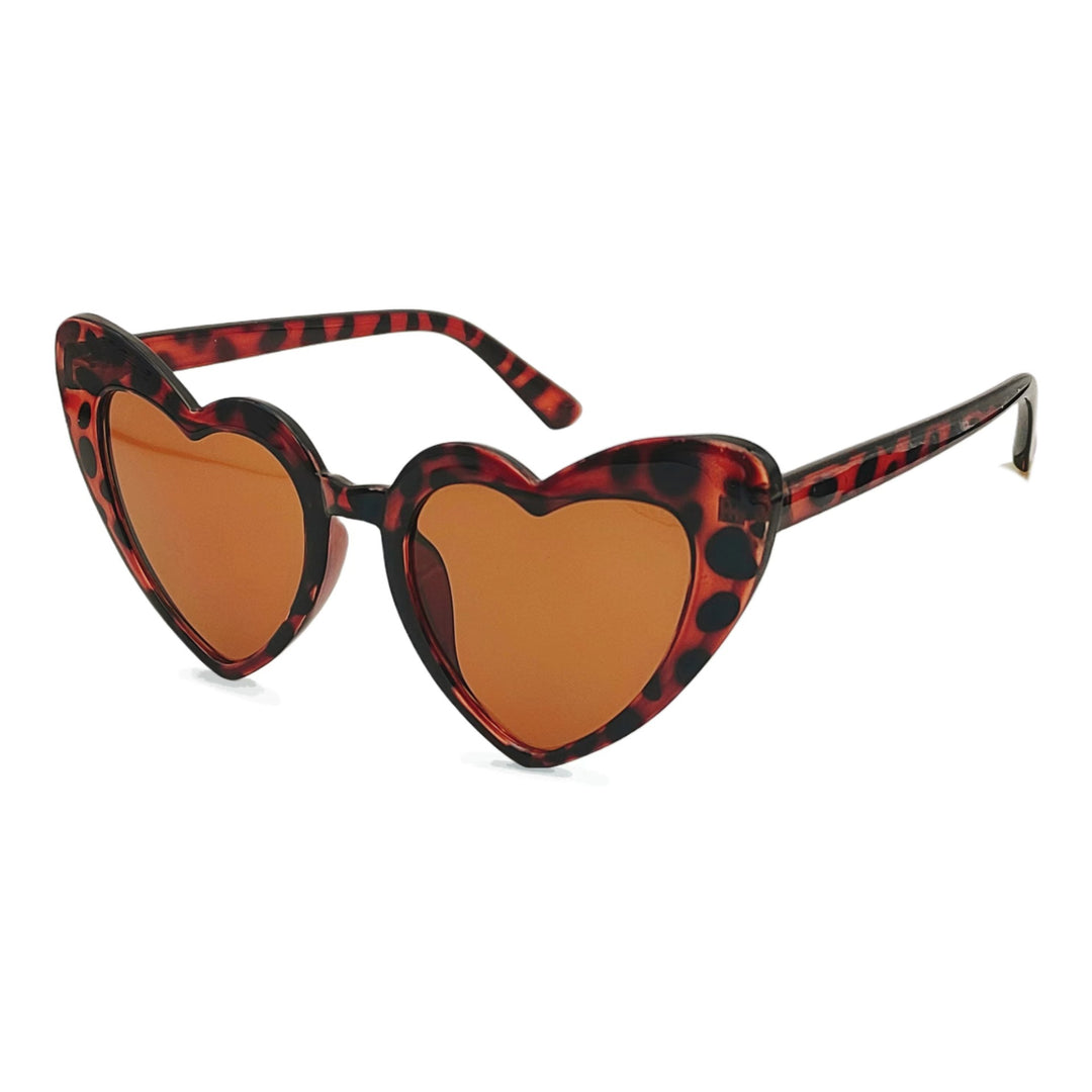 Damen Herzförmige Sonnenbrille mit UV-Schutz und hochwertiger Folienverarbeitung Karnz
