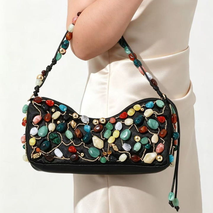 Artisanale Perlen Abend-Clutch