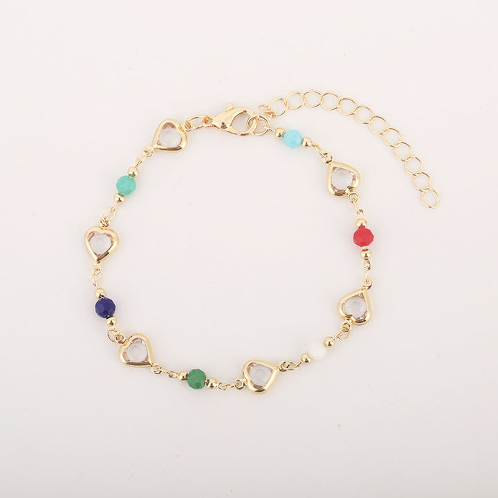 Farbige Edelstein verstellbare Armband Karnz