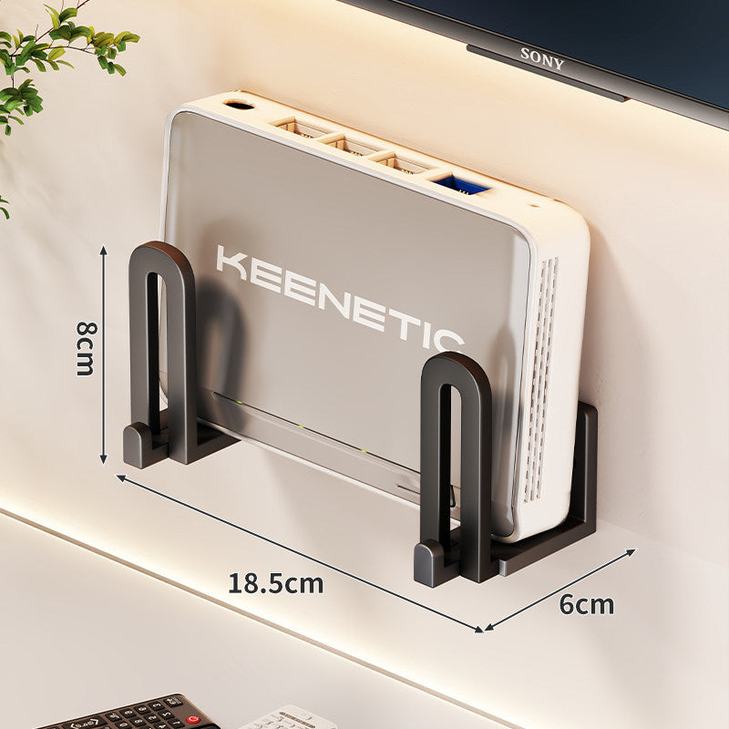 Kompakte vertikale Router-Wandhalterung Organizer