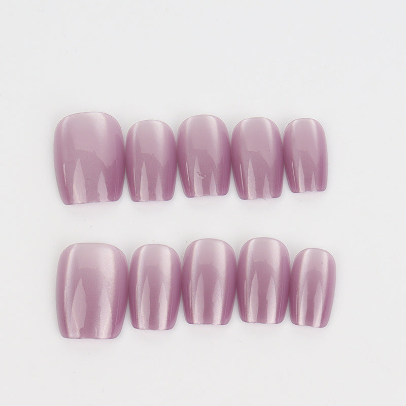 Künstlerisches glattes Press-On Nagelset