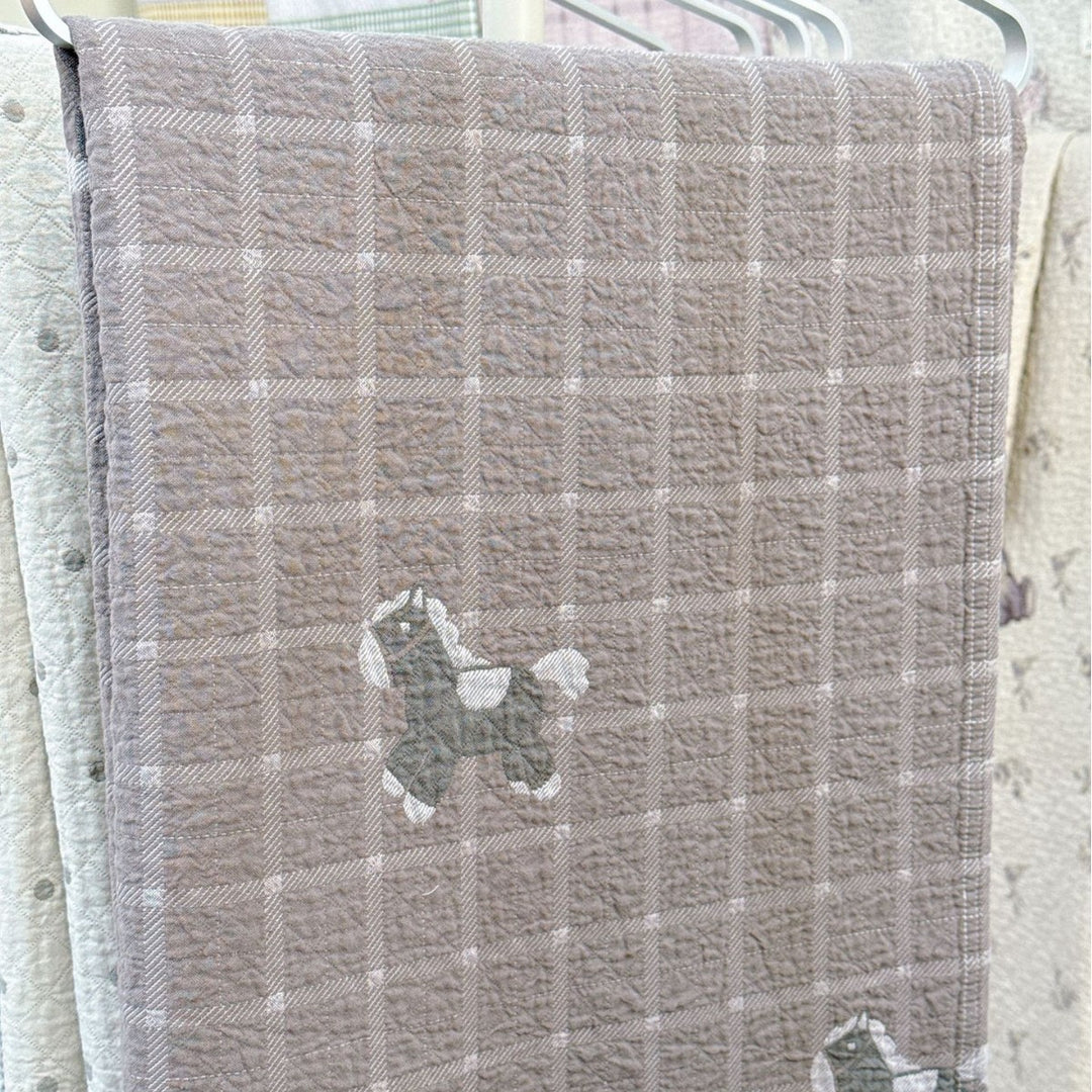 Damen Kuscheldecke mit niedlichem Pferdemotiv Karnz